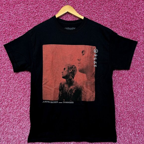 Justin Bieber Changes Album Cover Art Contemporary R&B Tee L - Picture 1 of 4